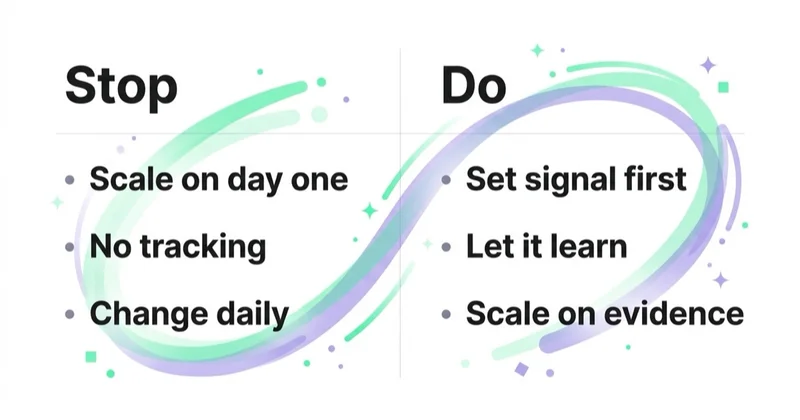 Diagram: launch do's and don'ts.
