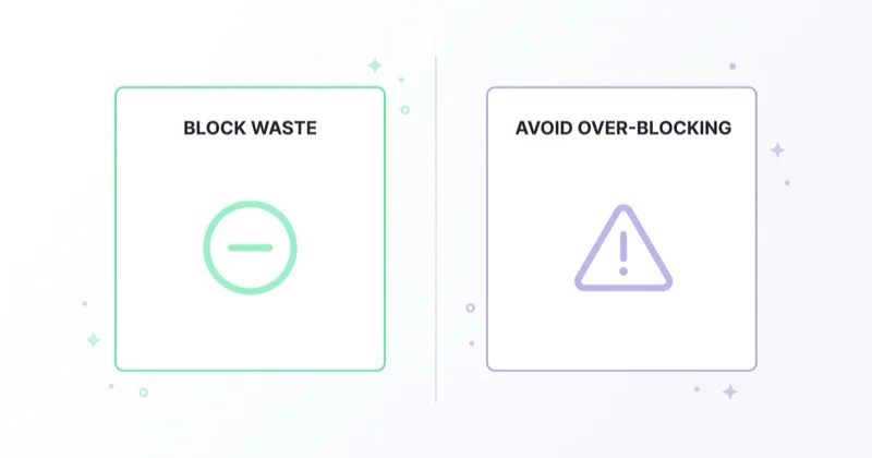 A good audit works in two directions: block wasted spend without over-blocking valuable searches.